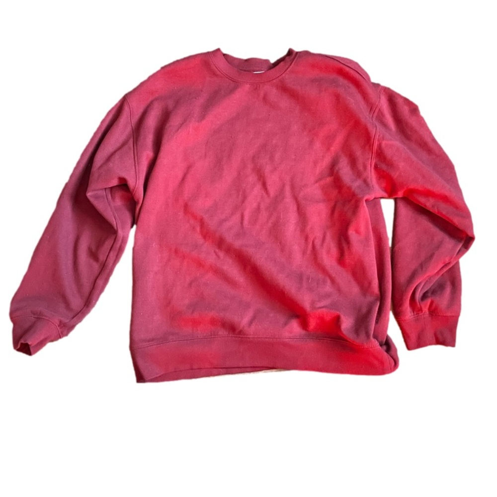 like-new Ardene red/burgundy crewneck sweatshirt, size L